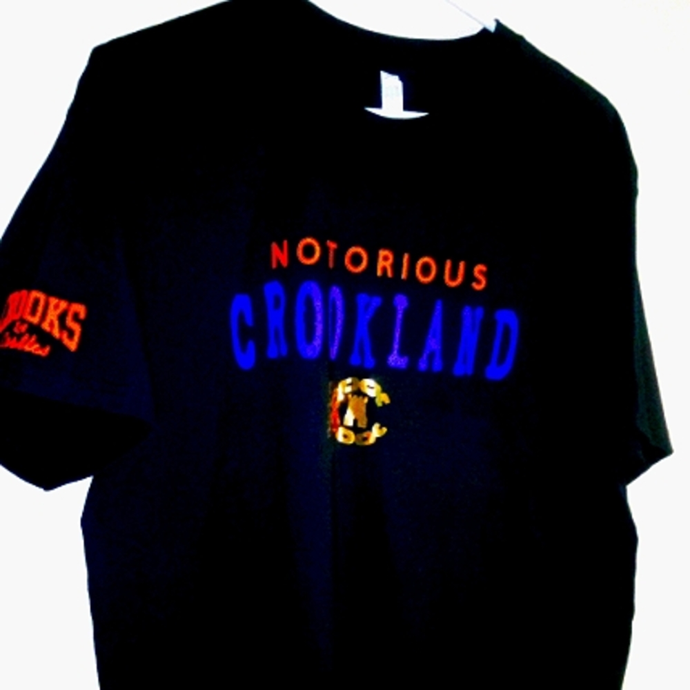 New, men's black Tshirt, size large